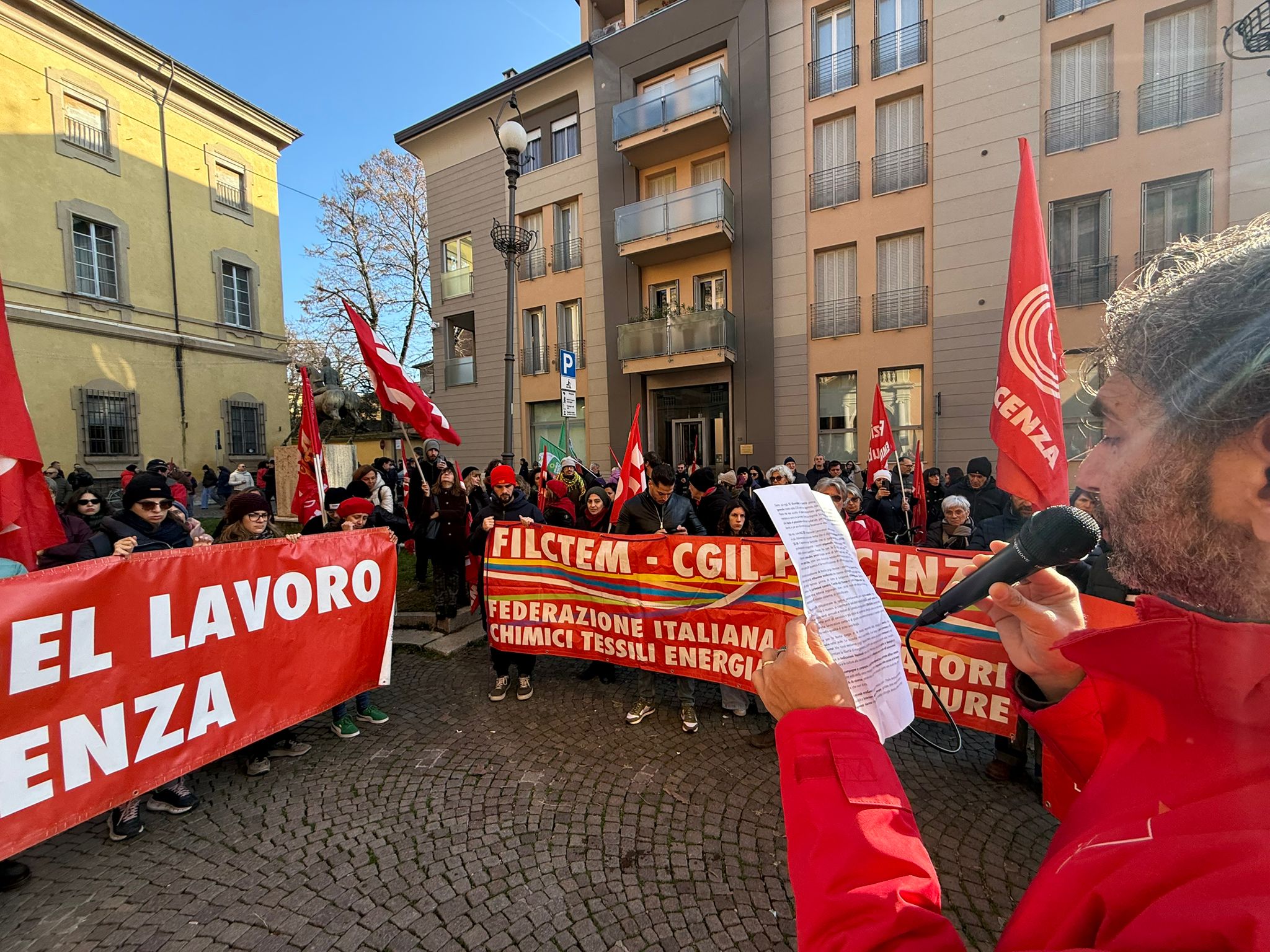 Sciopero generale Piacenza, 12 dicembre 2025